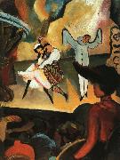 August Macke Russian Ballet I oil